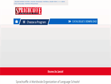 Tablet Screenshot of emanual.sprachcaffe.com